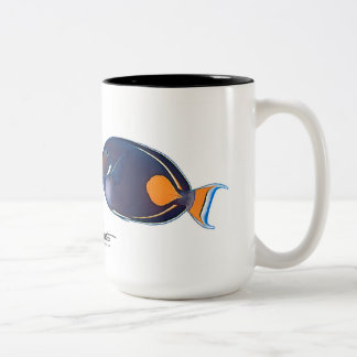 Achilleus u. Whitecheek Surgeonfishes Zweifarbige Tasse