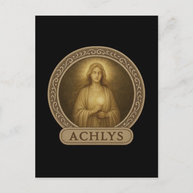 Achlys Shadow Work Goddess Postcard Postkarte (Vorderseite)