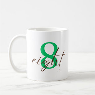 Acht 8-Jahres-Jubiläum mit Personalisierung Kaffeetasse