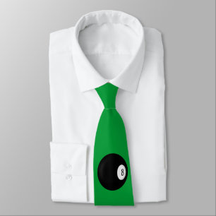 Acht Ball auf Green Sport Neck Tie Krawatte