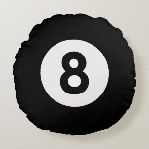 Acht Ball Design Rundkissen Rundes Kissen