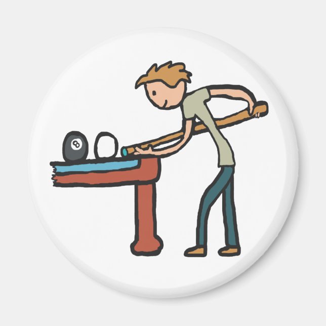 Acht Ball Pool Magnet (Vorne)