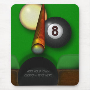 Acht Ball-Pool und Billard personalisiert Mousepad