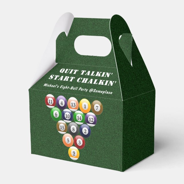 Acht-Ball-Rack-Billard-Balls 8-Ball-Pool-Spiel Geschenkschachtel (Vorderseite)