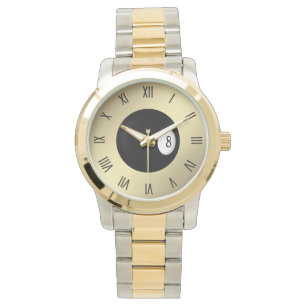 Acht Ball römische Zahlen Armbanduhr