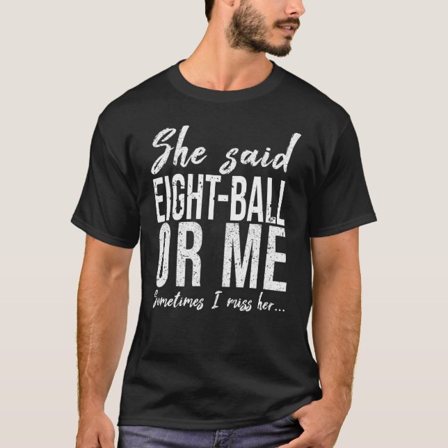 Acht-Ball-Sportgeschenk T-Shirt (Vorderseite)