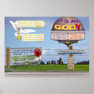 Acht Bibelverse zum Leben! Poster