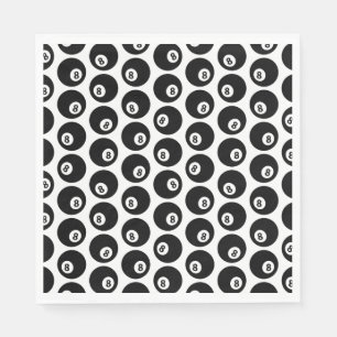 Acht Billard-Billard-Muster CUSTOM-FARBE Serviette