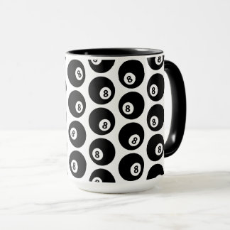 Acht Billard-Billard-Muster CUSTOM-FARBE Tasse