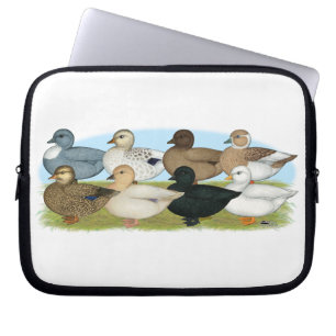 Acht Call Ducks Laptopschutzhülle