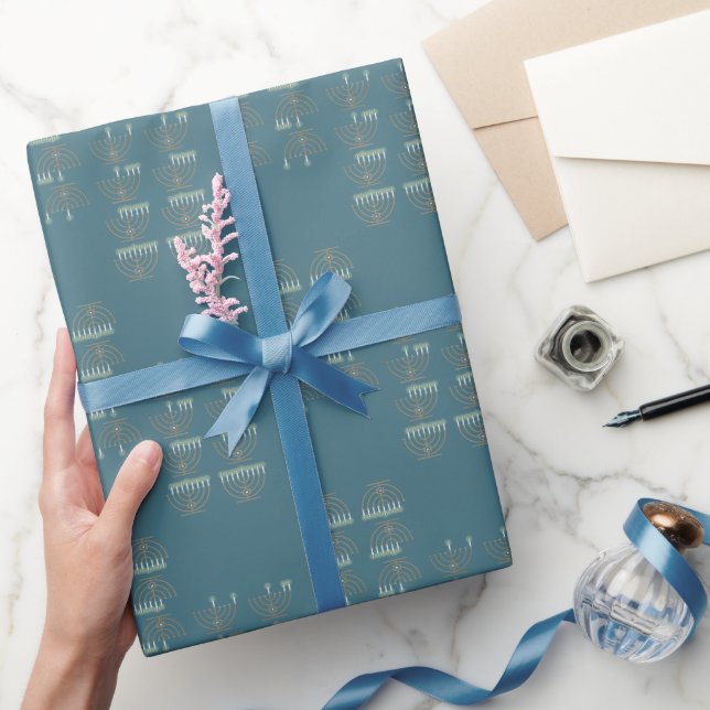 Acht Hanukkah Nights Wrapping Paper Geschenkpapier (Schenken)
