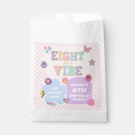 Acht ist ein Vibe Preppy Patch 8. Geburtstagsparty Geschenktütchen