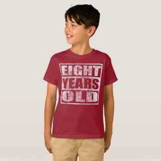 Acht Jahre alt - glückliches 8. T-Shirt