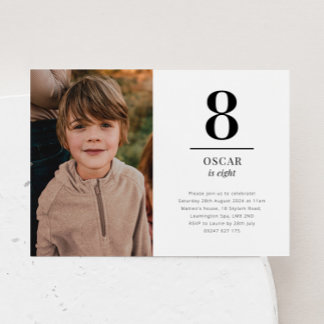 Acht Landschaften Foto Einladung