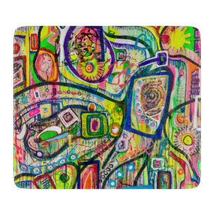 Acht Martinis 6 x 7 Deko Glasschneidbrett Schneidebrett