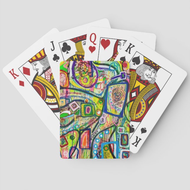Acht Martinis spielen Karten Spielkarten (Rückseite)