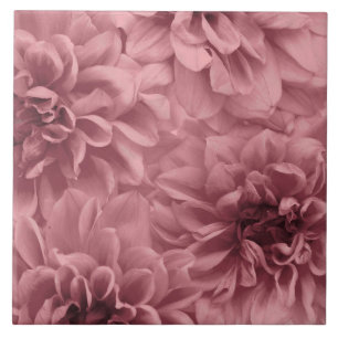 Acht Mauve Dahlias Floral Cluster Fliese