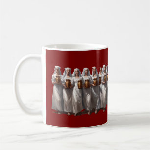 Acht Milchsägemehle abgeschnitten Kaffeetasse
