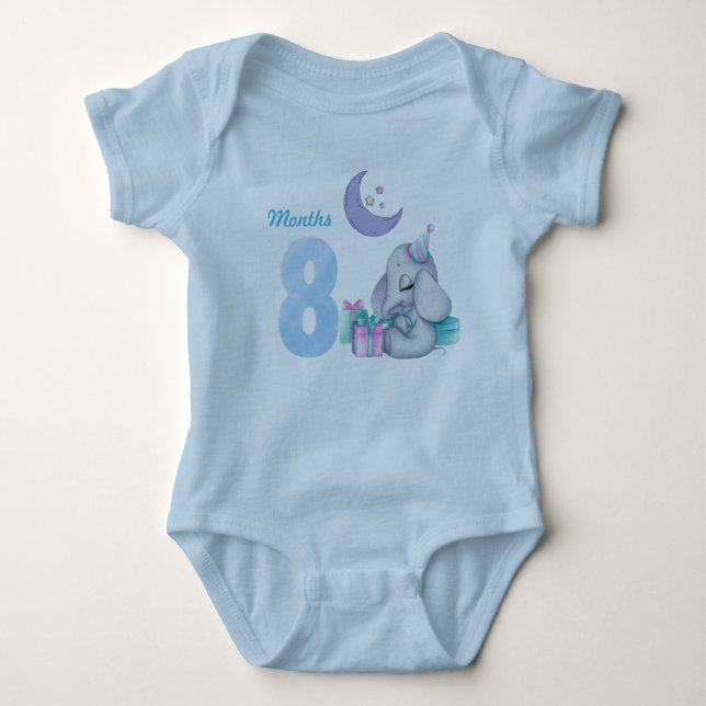 Acht Monate Baby-Bodysuit Baby Strampler (Vorderseite)