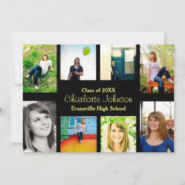 Acht/neun Fotos Schwarz - Grad Ankündigung