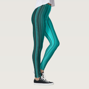 Acht Schattierungen Aquamarin Leggings