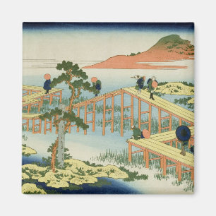 Acht-teilige Brücke, Provinz Mucawa, Japan, c.18 Magnet
