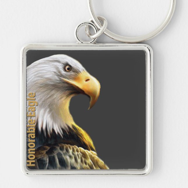 Achtbares Eagle Schlüsselanhänger (Vorne)