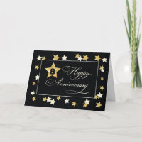 Achte Anniversary Black Gold Effekt Star