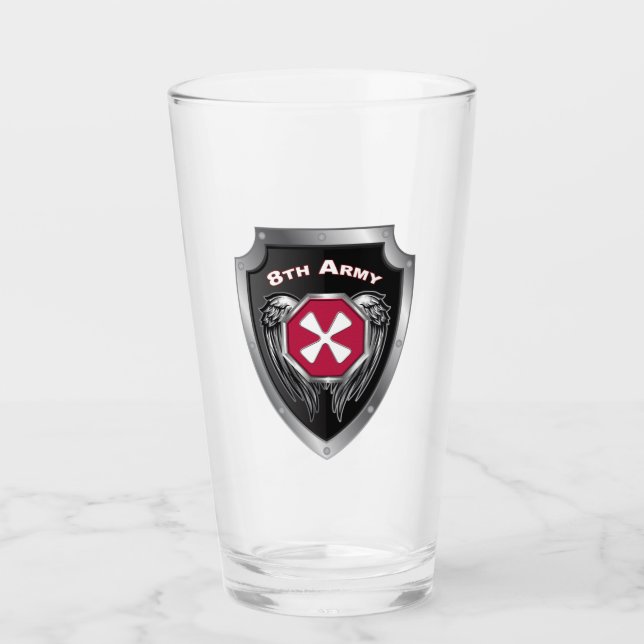 Achte Armee Veteran Custom Shield Glas (Vorderseite)