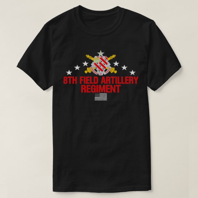 Achte Field Artillery Regiment T-Shirt (Design vorne)