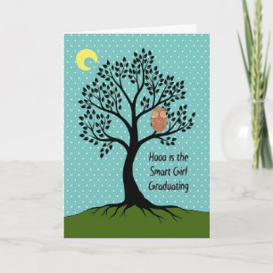 Achte Grade Abschluss Card für Smart Girl Karte