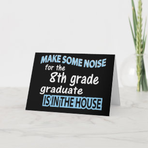 Achte Grade School Graduate Gratulation Karte
