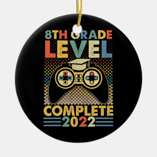 Achte GRADE-Stufe Abschluss der Videospiele 2022 Keramik Ornament (Vorne)