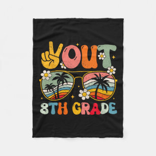 Achte Klasse Groovy Abschluss am letzten Schultag Fleecedecke