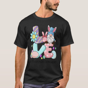 Achte Klasse Lehrer Niedlich Ostern Gnome Frühling T-Shirt