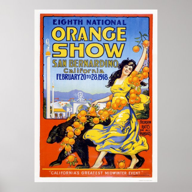 Achte Nationale Orange-Show 1918 Poster (Vorne)