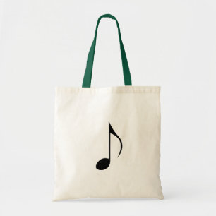Achte Note oder Quaver - musikalische Musiknote Tragetasche