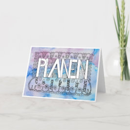 Achte Regel der Gelassenheit – PLANEN Faltkarte Dankeskarte