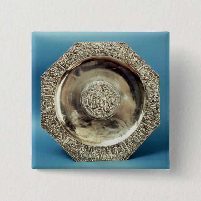 Achteckiger Teller von Kaiseraugst, römisch Button (Vorderseite)