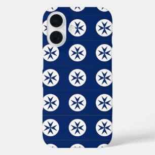 Achteckkreuz BLAU CORSAIR iPhone 16 Hülle