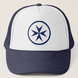 Achteckkreuz BLAU CORSAIR Truckerkappe