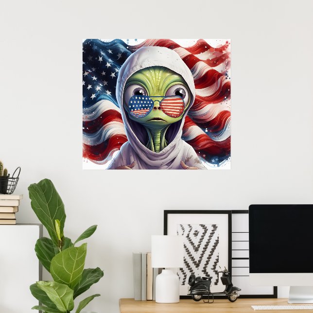 Achten Sie auf Amerika  Poster (Heimbüro)