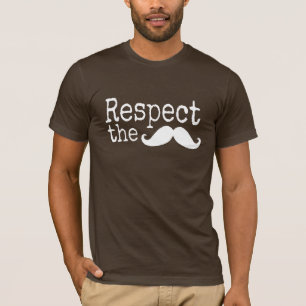 Achten Sie auf die Dunkelheit des Schnurrbarts in  T-Shirt