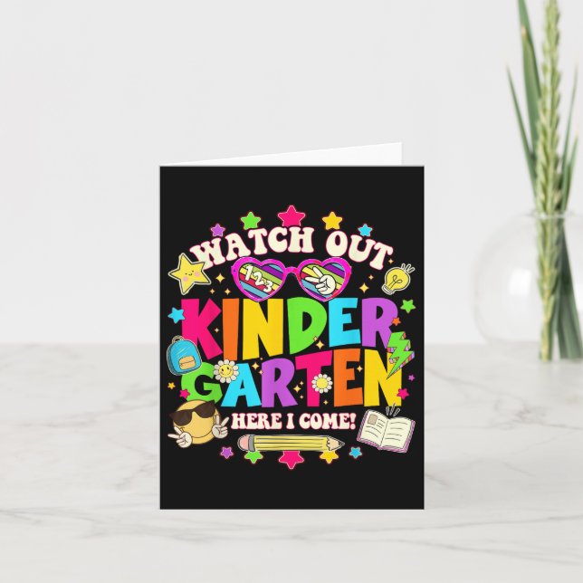 Achten Sie auf die erste Klasse, hier komme ich zu Karte (Vorderseite)