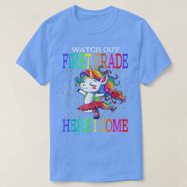 Achten Sie auf die erste Note, hier komme ich wied T-Shirt (Design vorne)