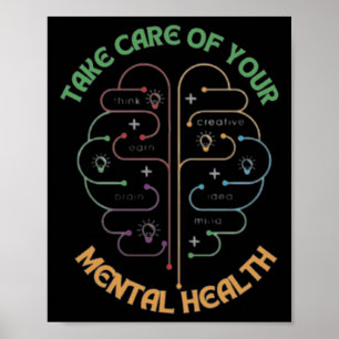 Achten Sie auf Ihre psychische Gesundheit Poster