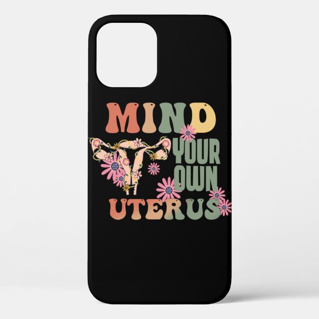 Achten Sie auf Ihren eigenen Uterus Case-Mate iPhone Hülle (Rückseite)