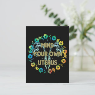Achten Sie auf Ihren eigenen Uterus Postkarte