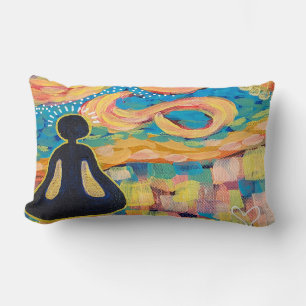 Achten Sie auf Meditation Yoga Art Pillow Lendenkissen