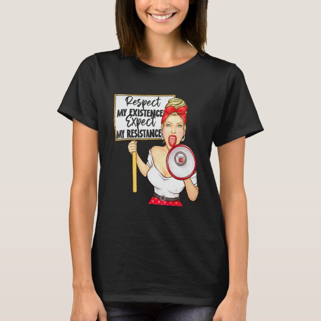 Achten Sie auf meine Existenz oder erwarten Sie me T-Shirt (Vorderseite)